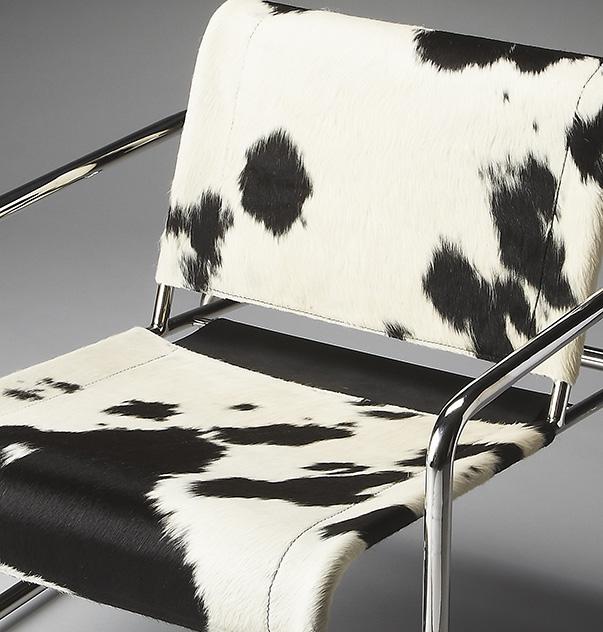 Butler Specialty Company’s modern cow hide chair