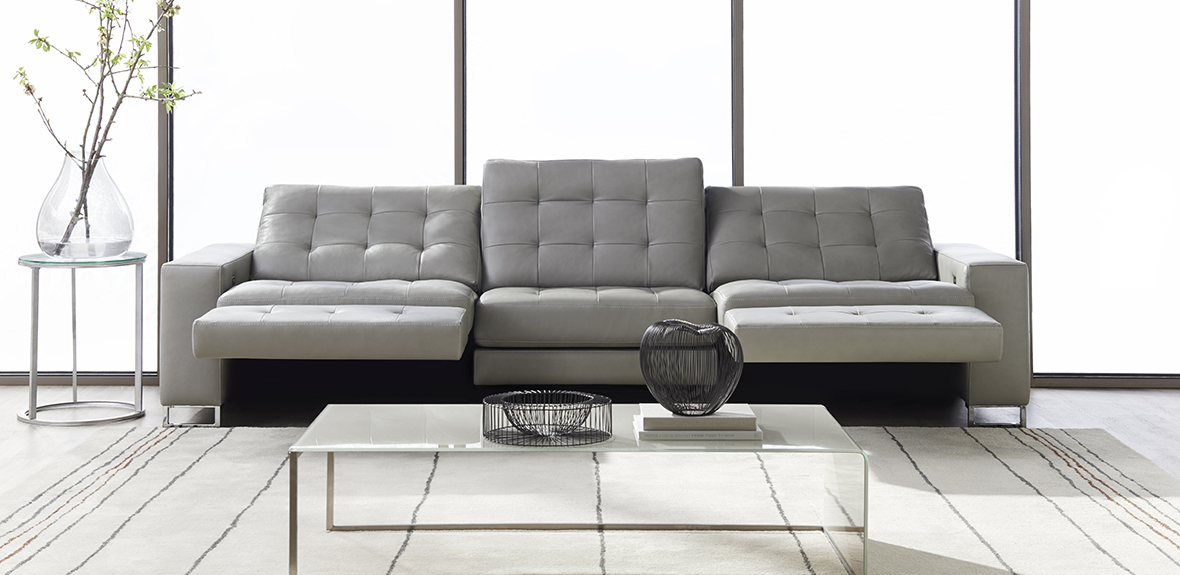 American Leather Upholstered Lounging Sofa at Sedlak Interiors