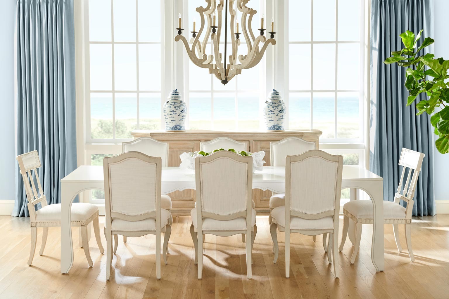 Jonathan Charles Designer Dining Room Furniture Set