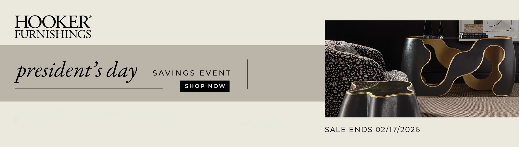 Hooker Furniture Presidents' Day Sale 2026