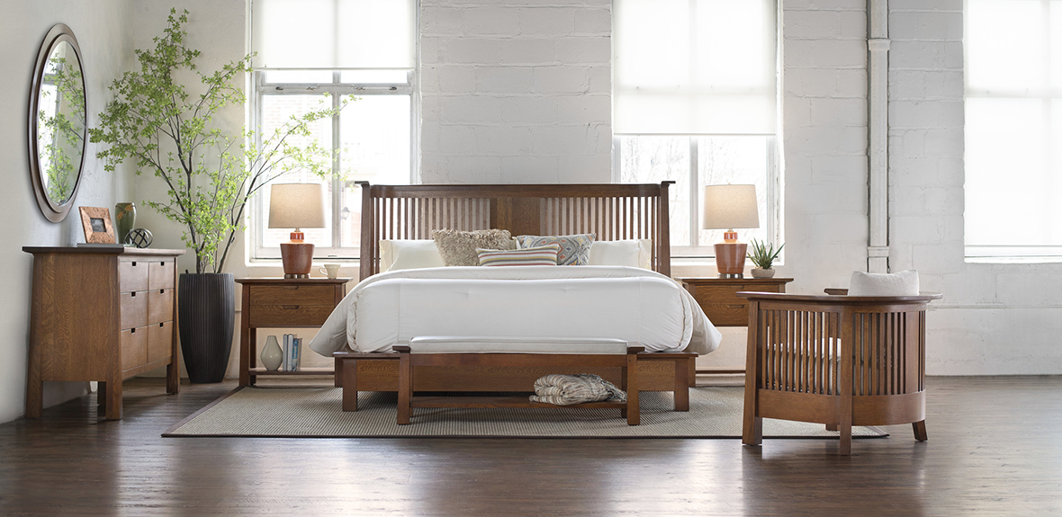 Stickley Park Slope Bed at Sedlak Interiors