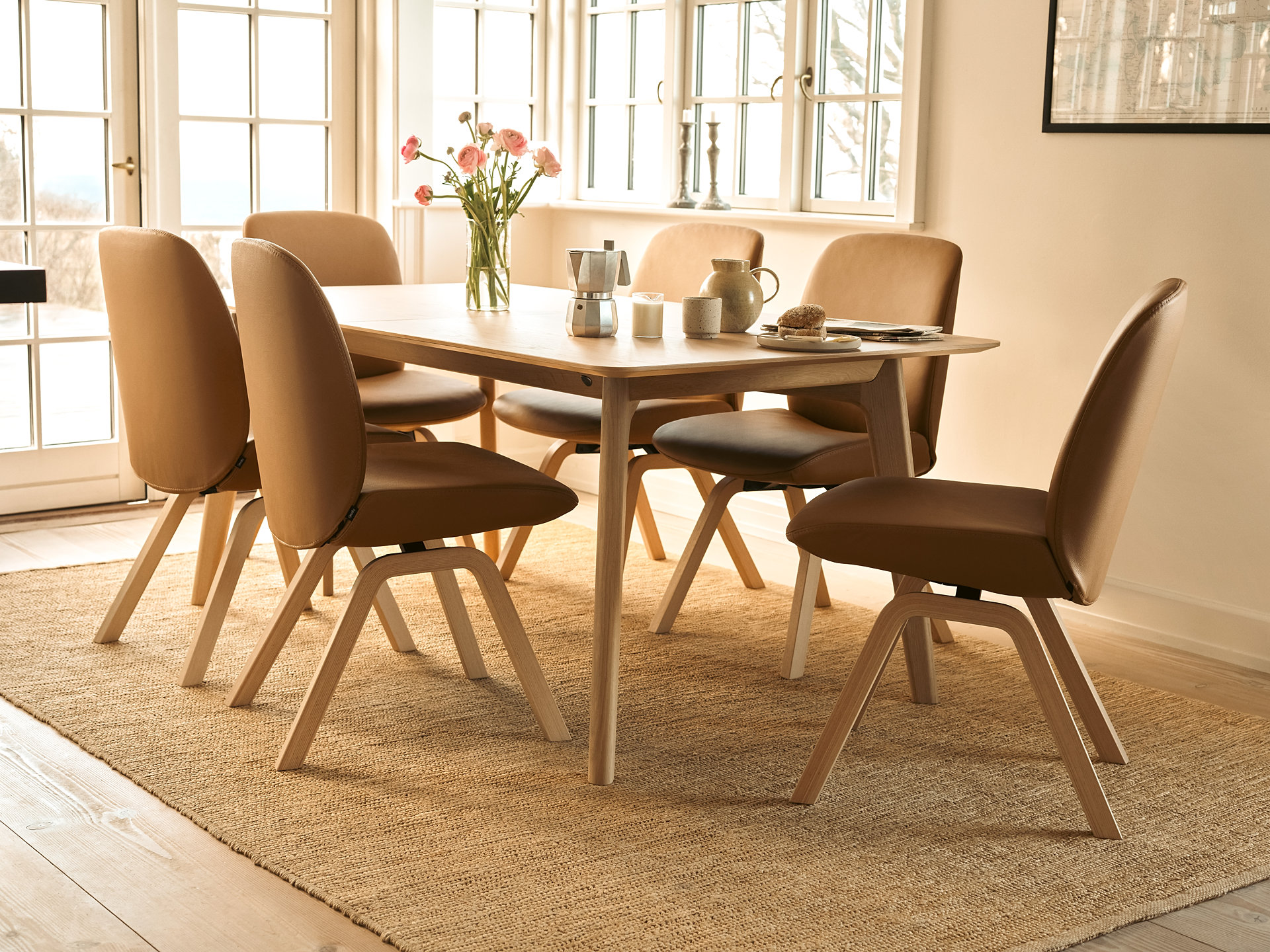 Stressless Dining Chairs Bat New Caramel Oak