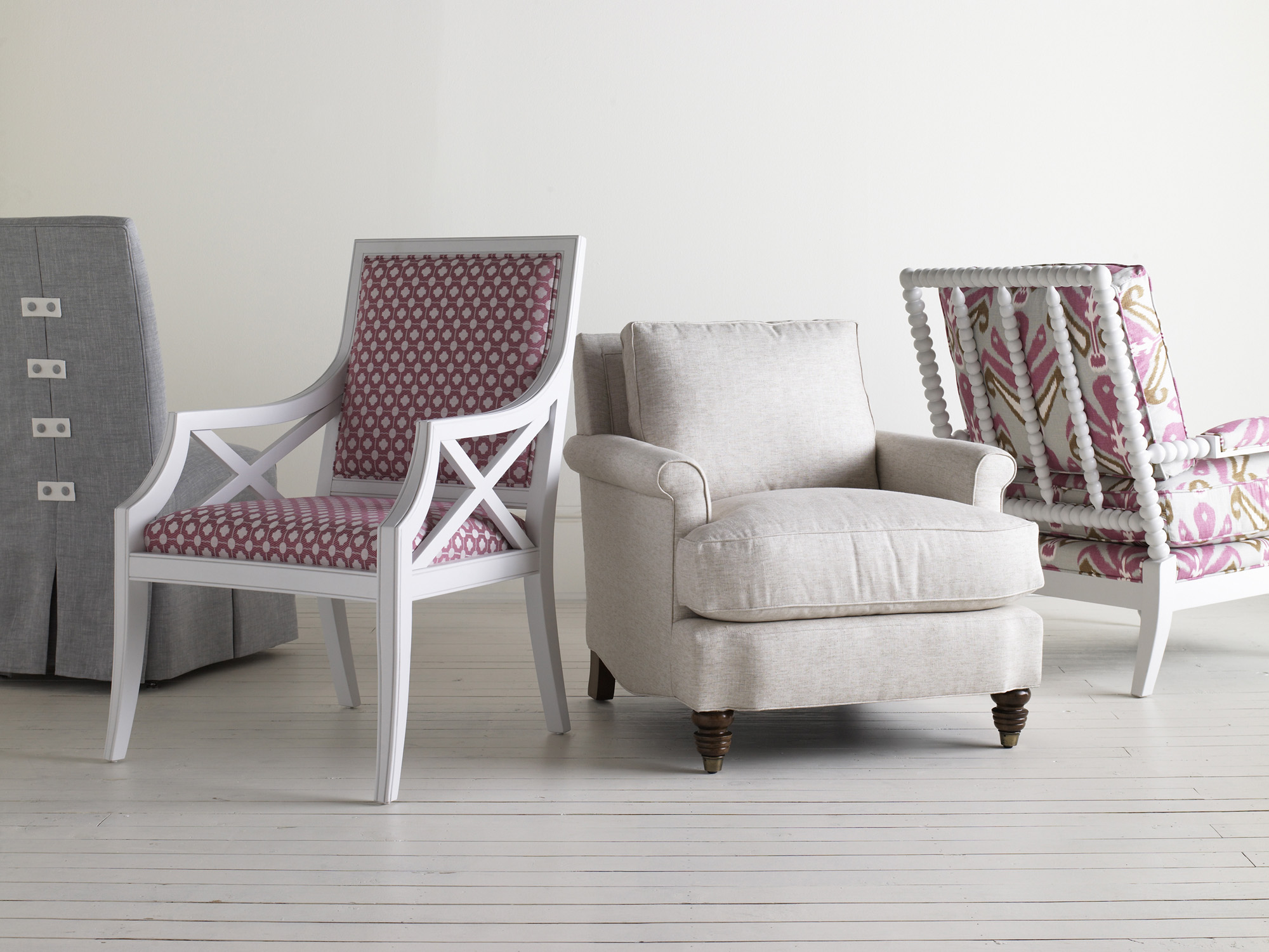 Custom Sofa, Chair & Ottoman by The M|T Company