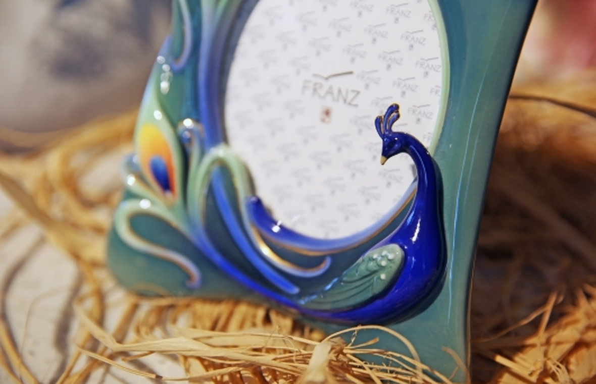 Franz Collection Peacock Photo Frame