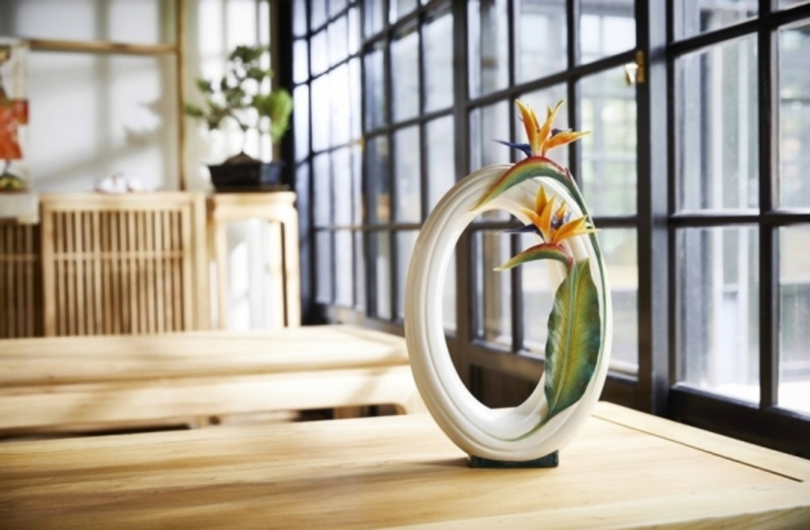 Franz Collection Bird of Paradise Vase