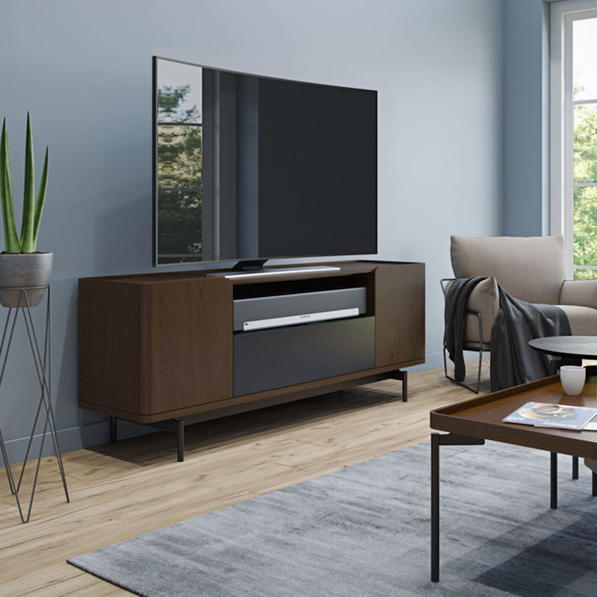 BDI Radius Media Console TV Stand